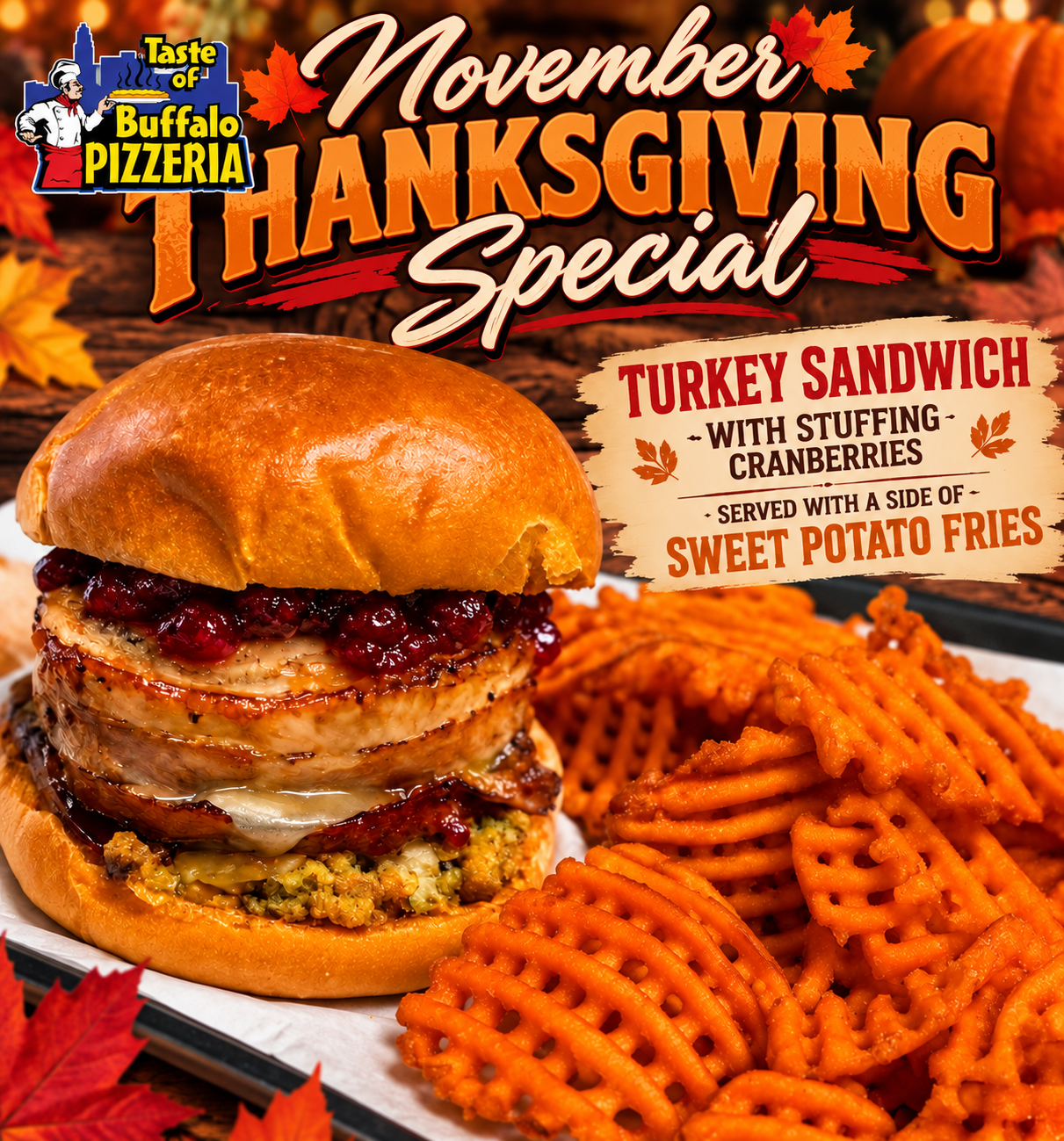 Thanksgiving Turkey Sandwich Special